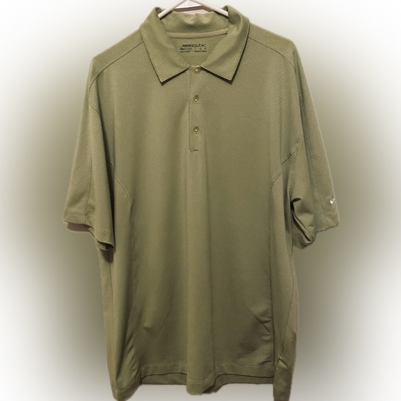 Men’s Nike Golf Polo Green Dry Fit Size Large - Picture 3 of 7